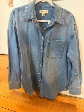 Madewell Oversized Denim Button-Up Shirt